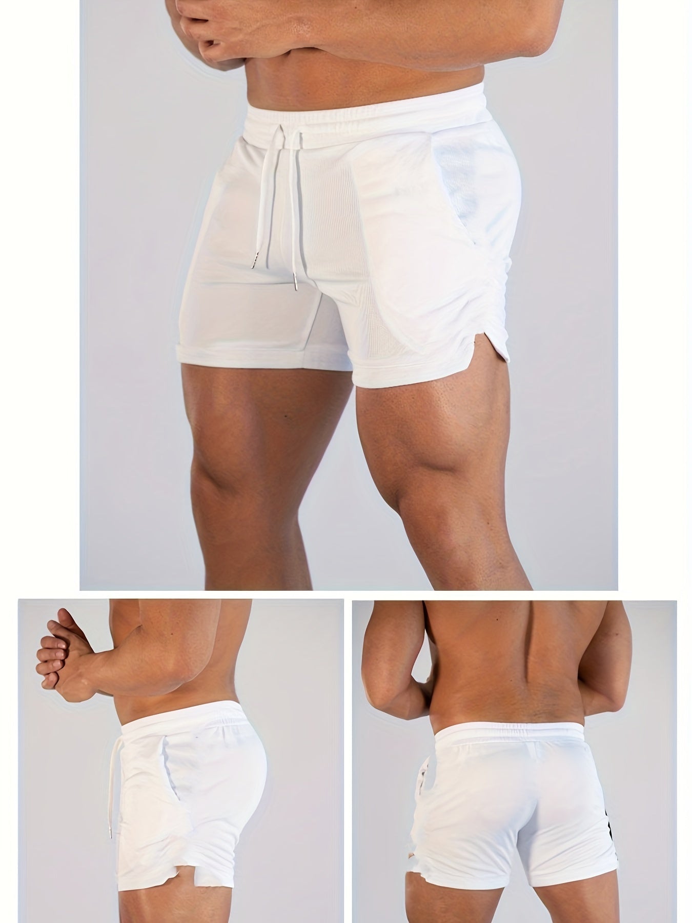 Mens Summer Shorts - Ultra-Quick Drying, Super Comfortable with Elastic Stretch - Adjustable Drawstring Waist for Gym, Workout & Casual Days - Perfect for Hot Weather Training