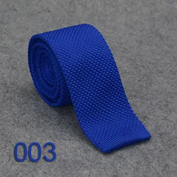 Knitted Ties For Men Slim Fashion Neckties Plain Black Red Knit Tie Men Women Wedding Daily Casual Neck Knitted Cravatas HUISHI