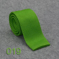 Knitted Ties For Men Slim Fashion Neckties Plain Black Red Knit Tie Men Women Wedding Daily Casual Neck Knitted Cravatas HUISHI