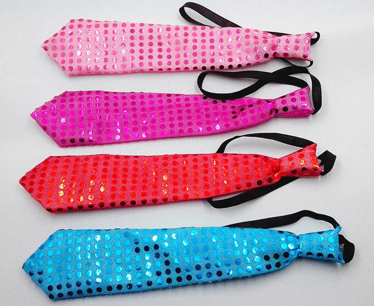 Mens Boys Bowtie LED Flashing Light Up Sequin Necktie Club Bar Christmas Party Women Bow Tie Wedding Ties Holiday Gift Color
