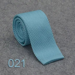 Knitted Ties For Men Slim Fashion Neckties Plain Black Red Knit Tie Men Women Wedding Daily Casual Neck Knitted Cravatas HUISHI
