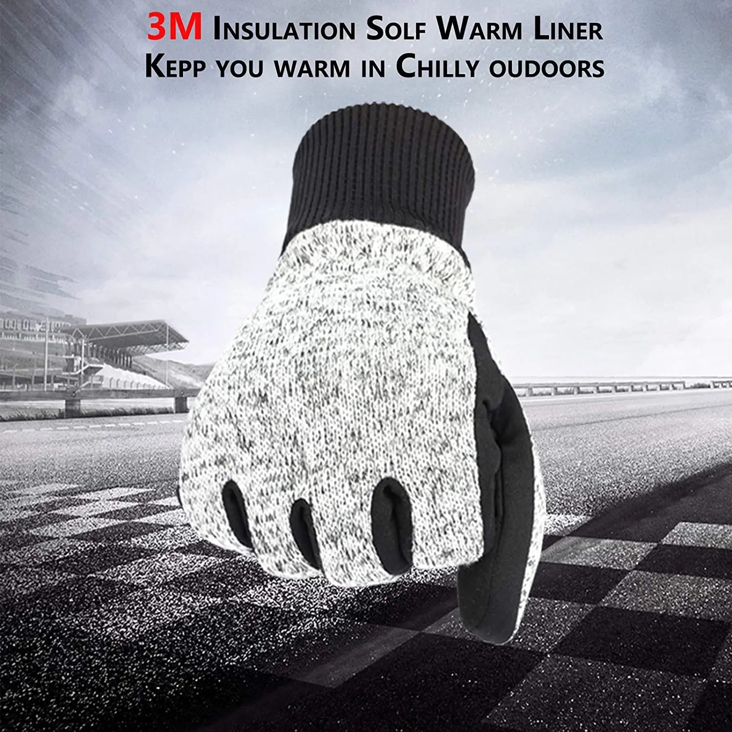 Winter Gloves -10℃ 3M Thinsulate Thermal Gloves Coldproof Warm Running Gloves Touchscreen Road Bike Cycling Gloves for Men Wome
