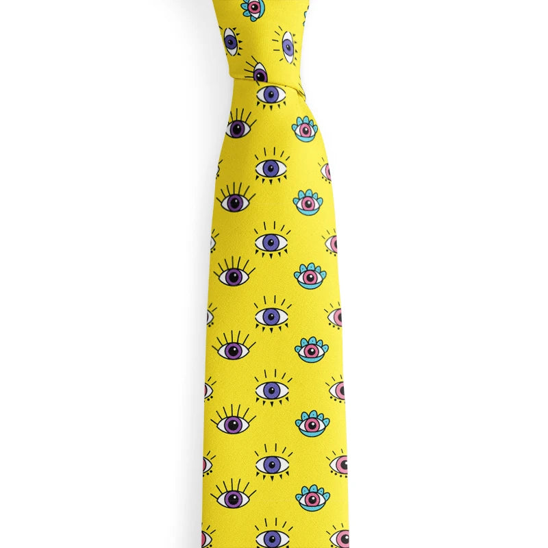 3D Print Ties For Men Wome Printted Classic Tie 8cm Stripe New Design Skinny Neck Ties Business Wedding Party Ties