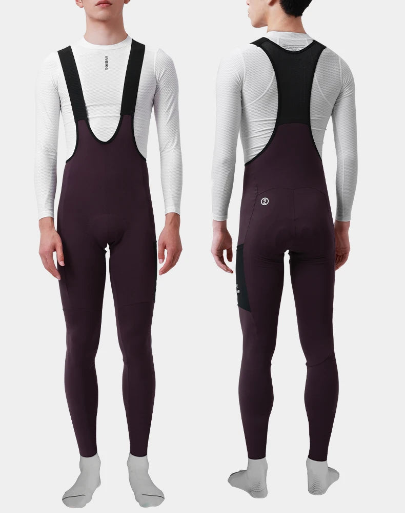 INBIKE Winter Cycling Bib Pants Thermal Fleece Men&