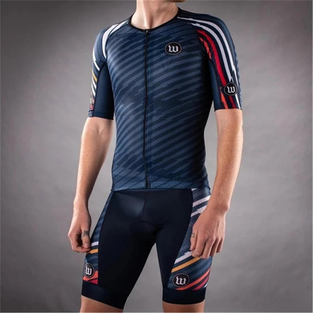 Wattie Ink Cycling Suit Men Bike Jersey Set Classic Road Bicycle Uniform Ciclismo Short Sleeve Mtb Team Racing Bike Clothes Set