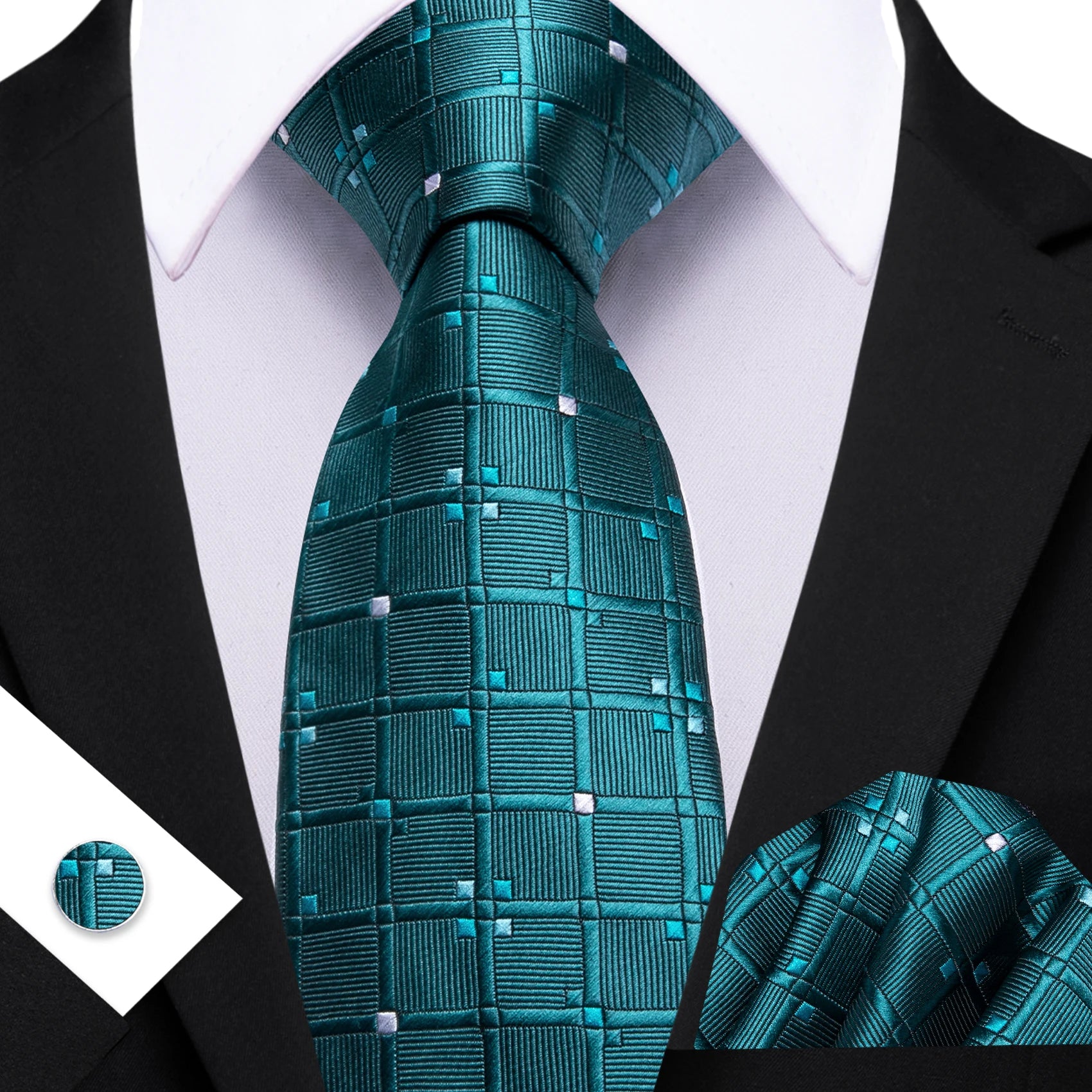 Barry.Wang Jacquard Water Duck Blue Men&
