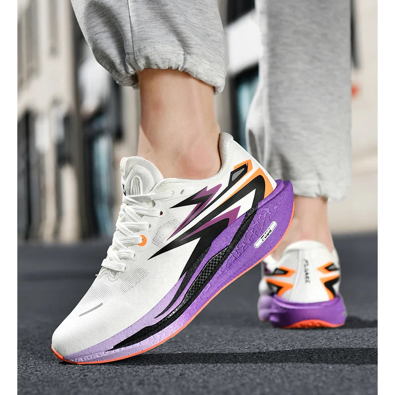 New Running Shoes Men Casual Carbon Board Marathon Sports Breathable Lightweight Women&