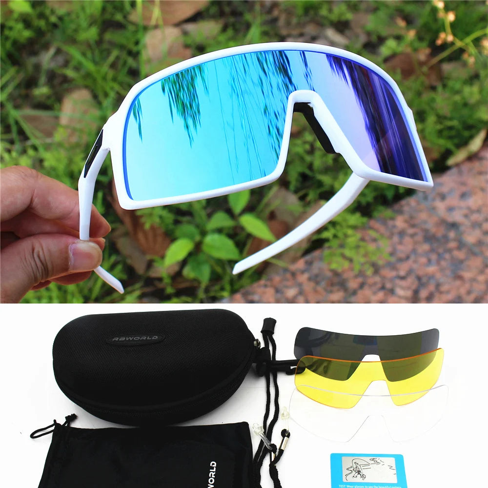 Polarized Cycling Sunglasses Sport Road MTB Mountain Bike Glasses Men Women Bicycle Eyewear Goggles Sun Protection