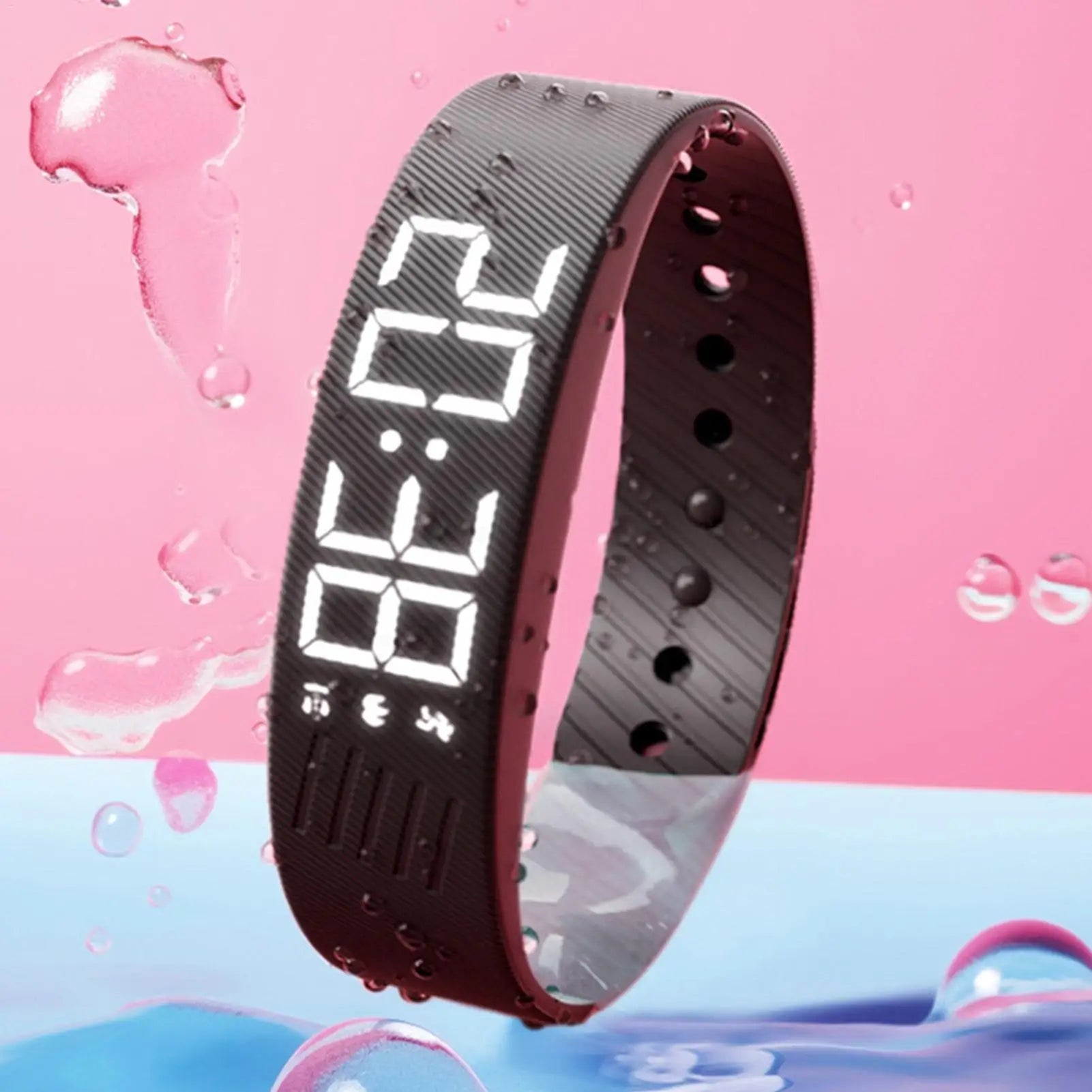 Alarm Watch Digital Watch with Vibrating Alarm Anti-Snooze Adjustable Wristband Smartwatch for Kids Women Men Bedroom Sports