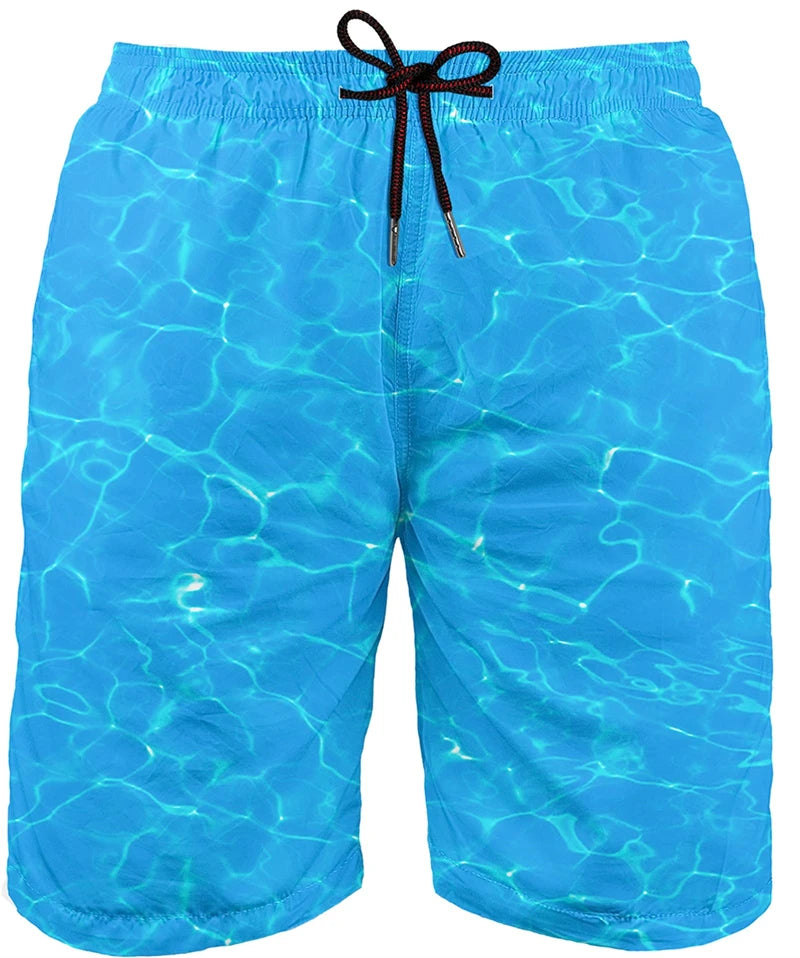 Summer Painting Art 3D Printing Mens Swimwear Swim Shorts Trunks Beach Board Shorts Swimming Pants Swimsuits Running Sports Mens