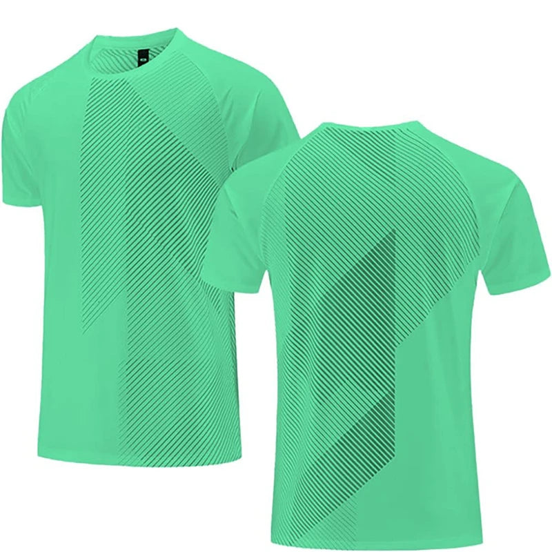 Simple Fashion Solid Color Sports T Shirts Summer Casual Breathable 3D Printed Fitness T-shirts Loose Quick Dry Men Women Tees