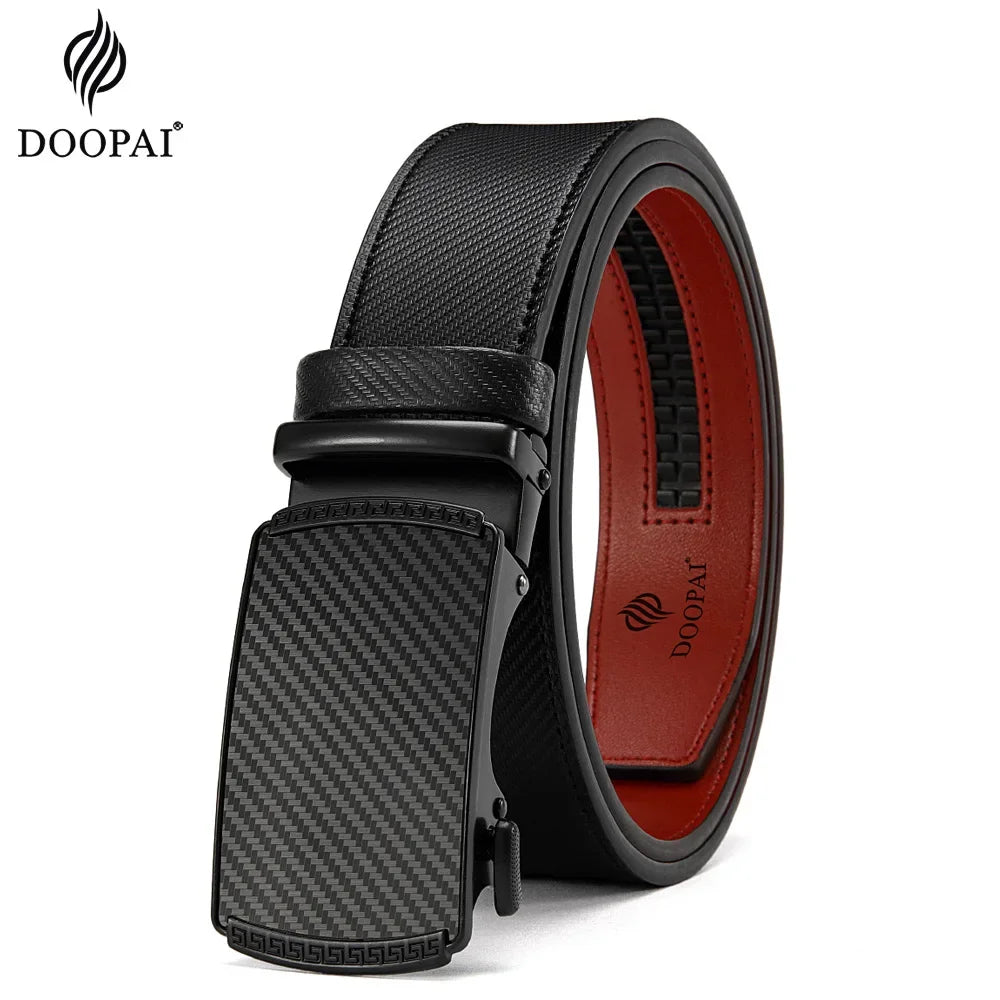 Men Belts Leather Waist Strap Male Automatic Buckle Waistband Mens High Quality Girdle Belts for Women Men Gifts 105 115 125cm