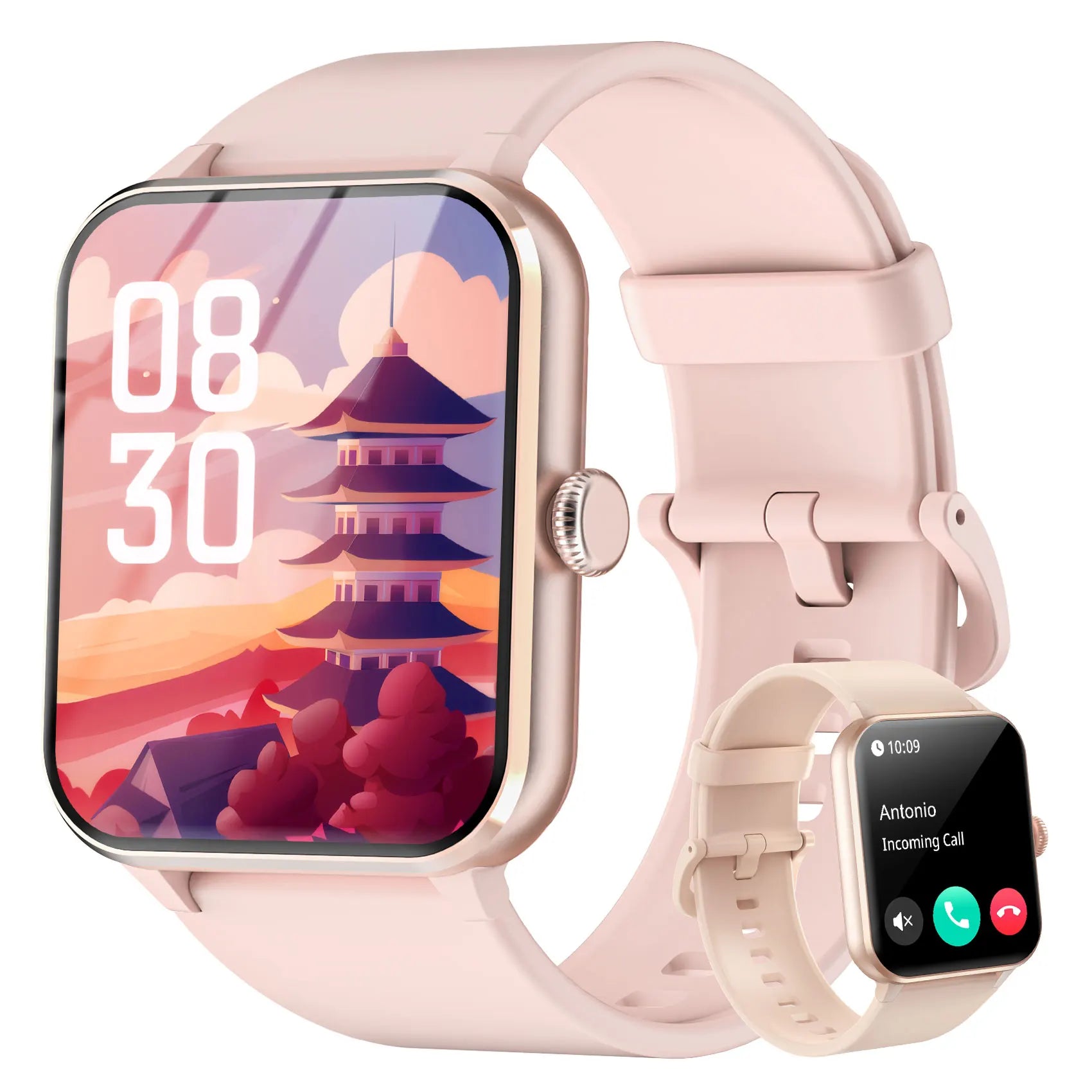 Bluetooth Calls R50 Smart Watch for Men Women 1.85&