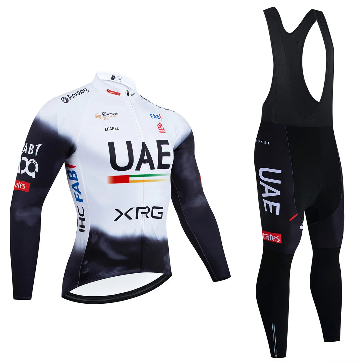 New UAE Cycling Jersey Bibs Pants Ropa Ciclismo 2027 Men Women Winter Thermal Fleece Bike Jacket Maillot Clothing