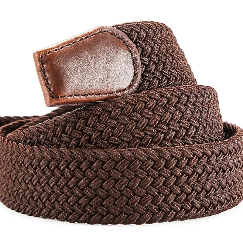 Elastic Stretch Woven Braided Canvas Belt Golf Belt for Women Men Pants Jeans