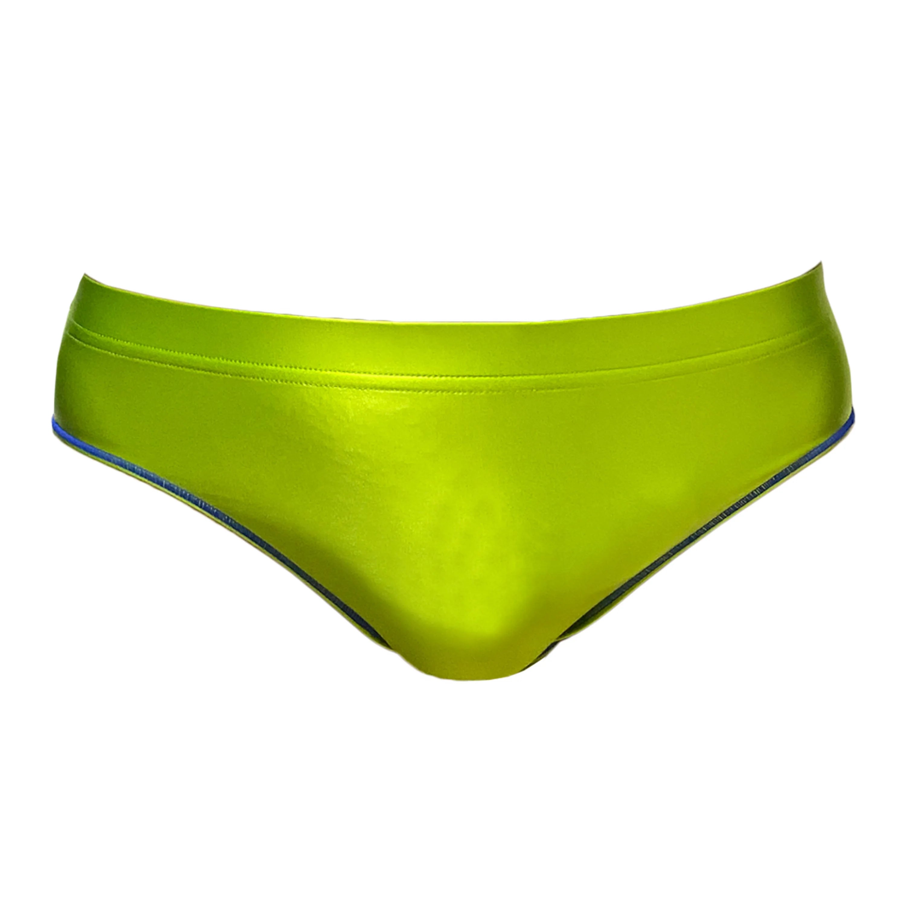 XcloCKNYoung satin glossy men underpants oily shiny solid color shiny breathable sports briefs Silk High elasticity briefs