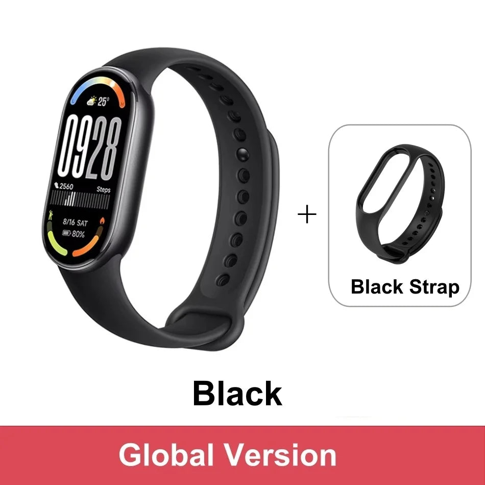 Xiaomi Mi Smart Band 10 Global Version 1.72" AMOLED Health Monitoring 21 Day Battery 5ATM Waterproof Smartwatch Sports Bracelet