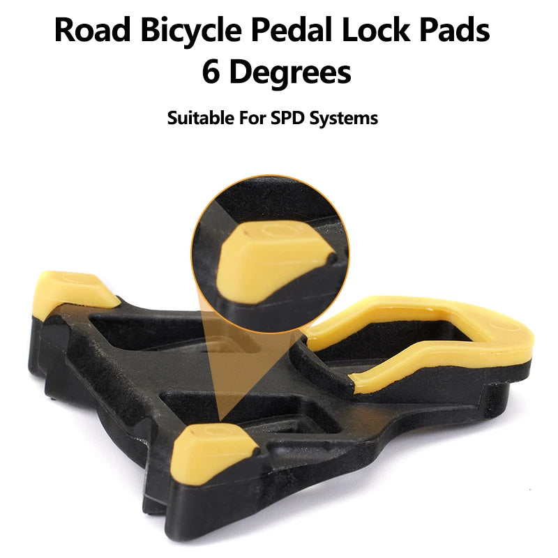 RACEWORK Bicycle Lock Pedal Road Bike Self-Locking Carbon Fiber Pattern Pedals With Sealed Bearings Lock Piece For SPD System