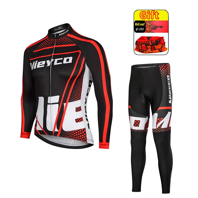 Pro Team Cycling Clothing Kit for Men, Racing Road Bike Clothes, MTB Uniform, Complete Bicycle Outfit, Skinsuit, 2025