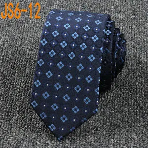 Fashion Ties for Men Accessories 6cm Fashion Business Wedding Classic Silk Tie Blue Black Red Men&