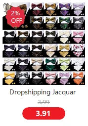 Hi-Tie Silk Mens Ascot Hanky Cufflinks Set Black Yellow White Paisley Cravat Tie Vest Dress Ascots Self Vintage Jacquard Woven