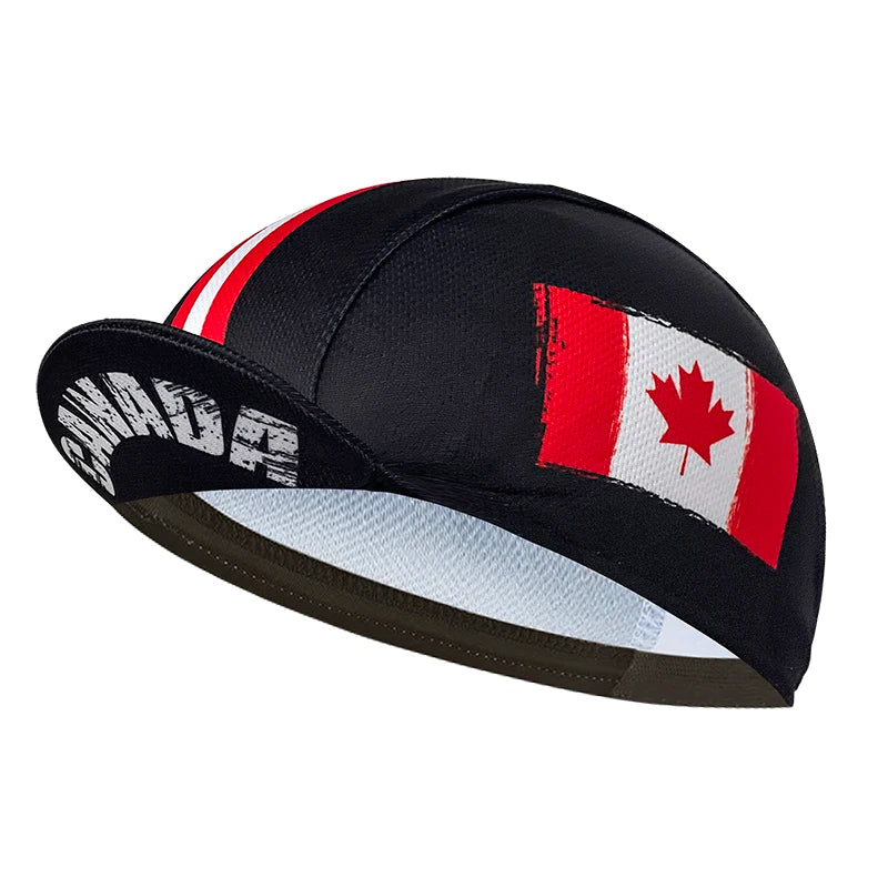 Classic cycling cap, multi-colored, flag, polyester sweat absorbent, neutral, popular