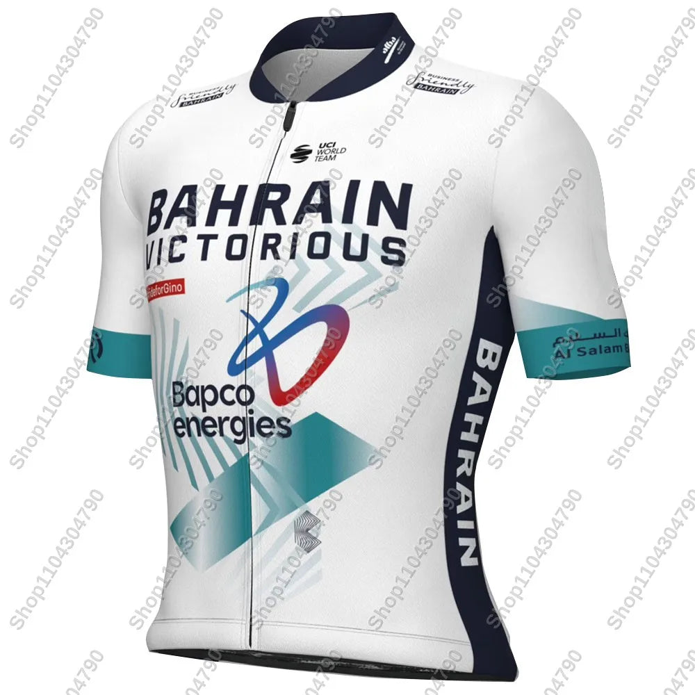 2026 Bahrain Victorious Team Cycling Jersey Set Summer Men Clothing Road Bike Shirts Suit Bicycle Bib Shorts MTB Ropa Maillot