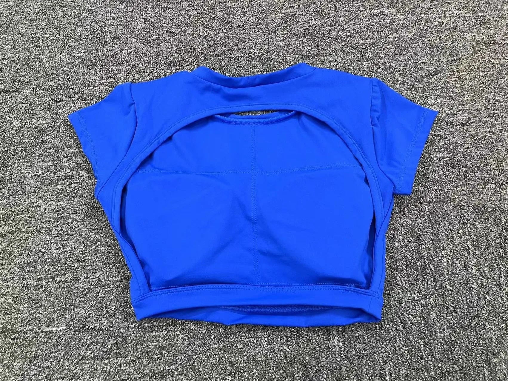 New Sports Shirts Breathable Workout Sportswear Fitness Backless Yoga Clothing Chest Pads Sport Crop Tops Gym Top Women