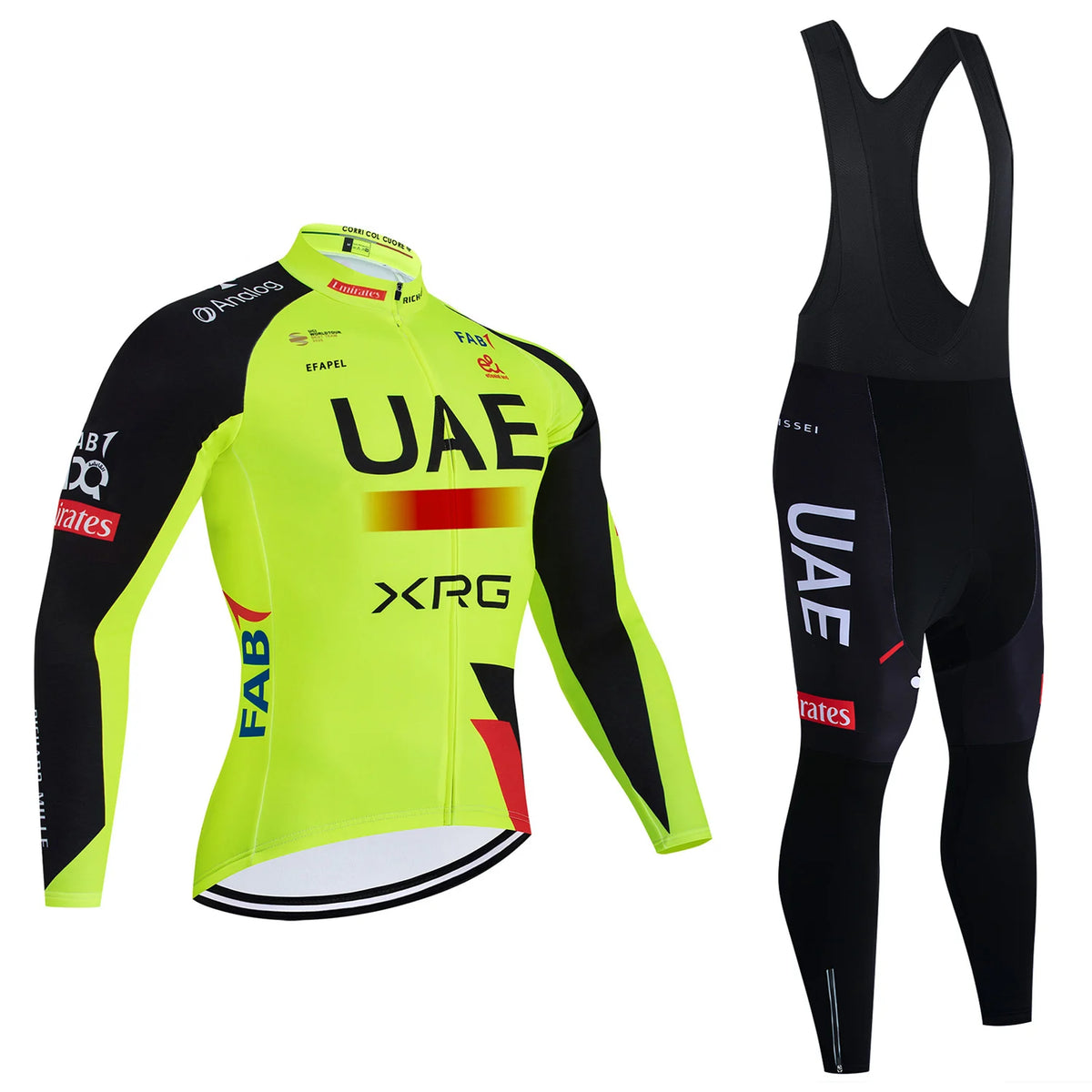New UAE Cycling Jersey Bibs Pants Ropa Ciclismo 2027 Men Women Winter Thermal Fleece Bike Jacket Maillot Clothing