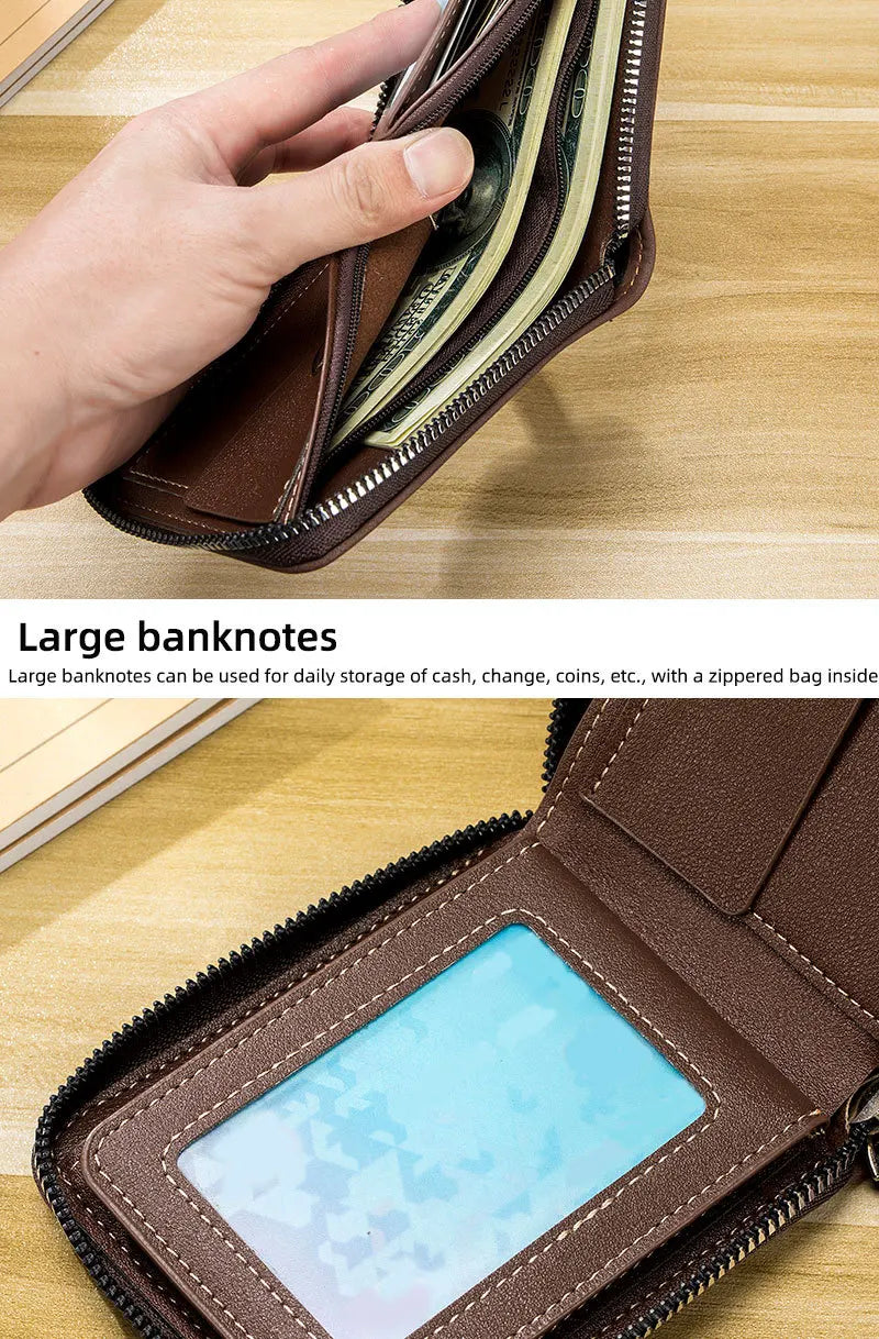 PU leather stitching men&