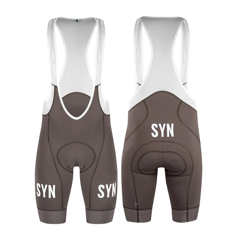 Black red brown SYN unisex bib cycling shorts for road cycling Shorts Shockproof and breathable seat Pad Men Cycling Bib shorts