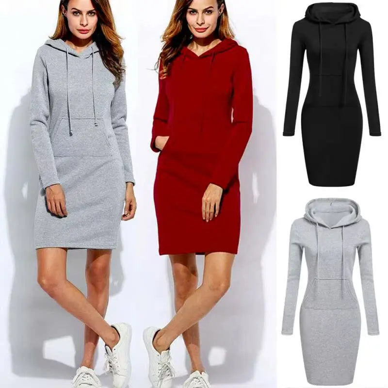 Faionable Hoodie Long Sve Dr Women&