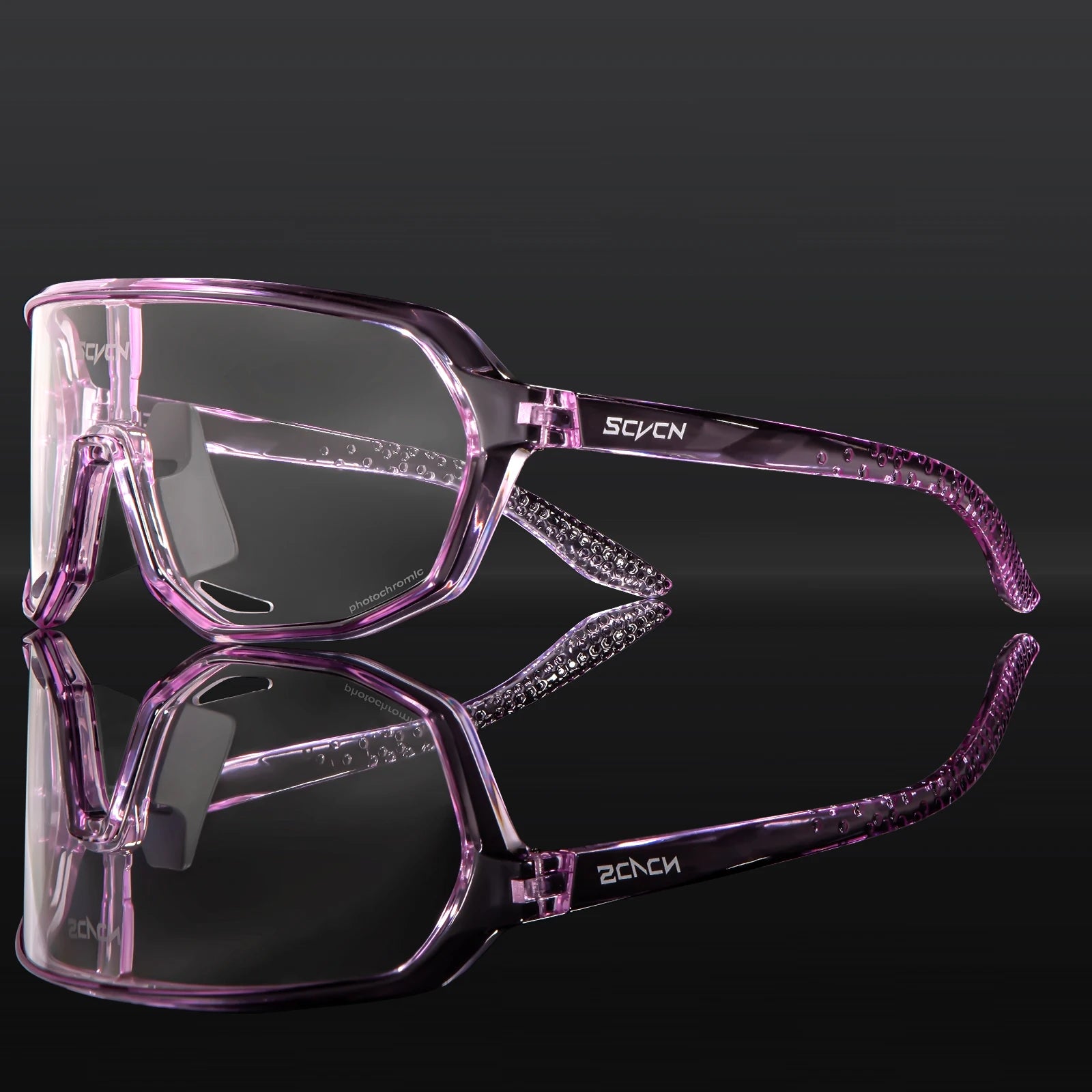 SCVCN Photochromic Cycling Sunglasses Cycling Glasses UV400 Bicycle Eyewear Sports MTB Outdoor Bike Goggles Sunglasses Eyepieces