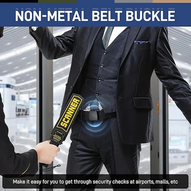 Tactical Belt for Man Golf Outdoor Casual Canvas Belt Black Training Trouser Belt Wide Automatic Buckle Nylon Belt Hunting Sport