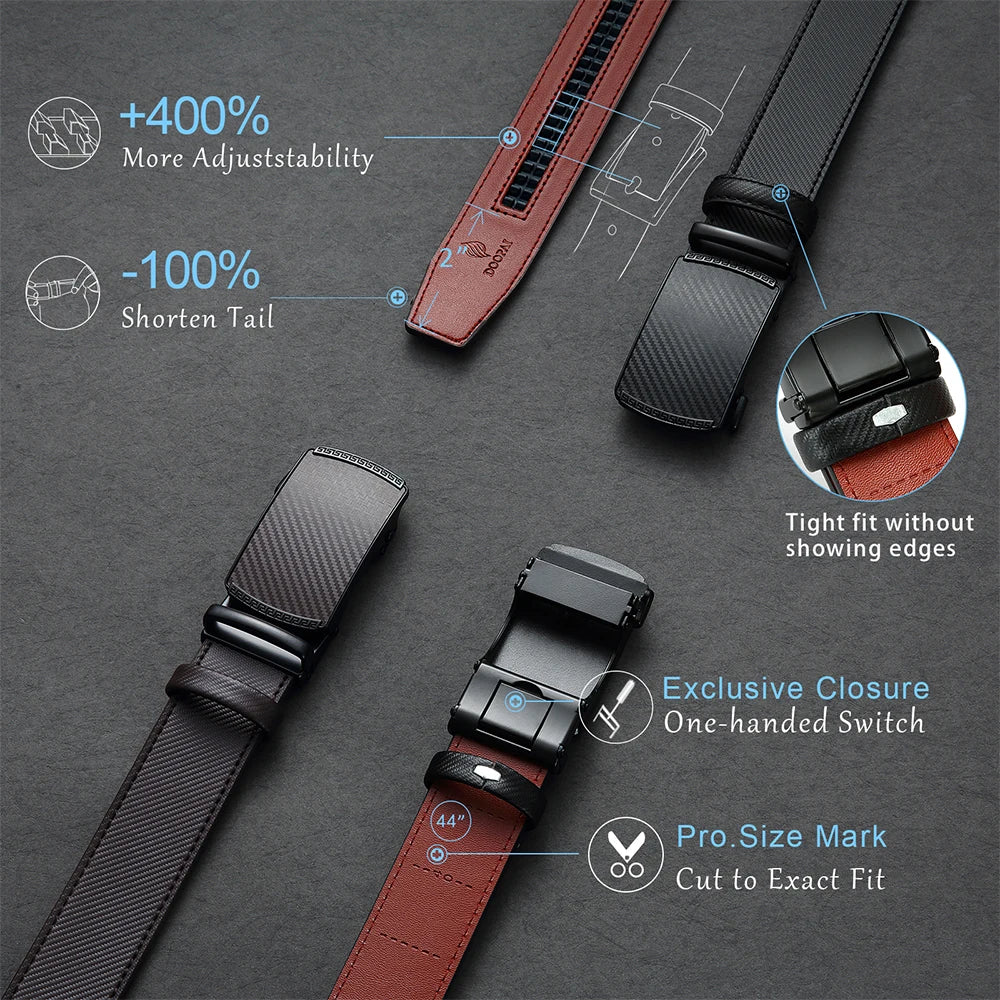 Men Belts Leather Waist Strap Male Automatic Buckle Waistband Mens High Quality Girdle Belts for Women Men Gifts 105 115 125cm
