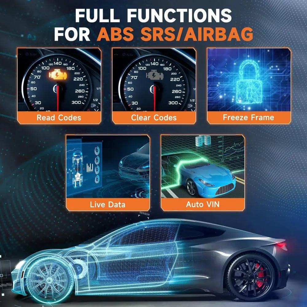 NT630 Plus 2 Scanner with ABS Auto Bleed ABS SRS/Airbag 2 Car Diagnostic Tool BT100 Pro 12V Car Battery Tester, Automotive Digit