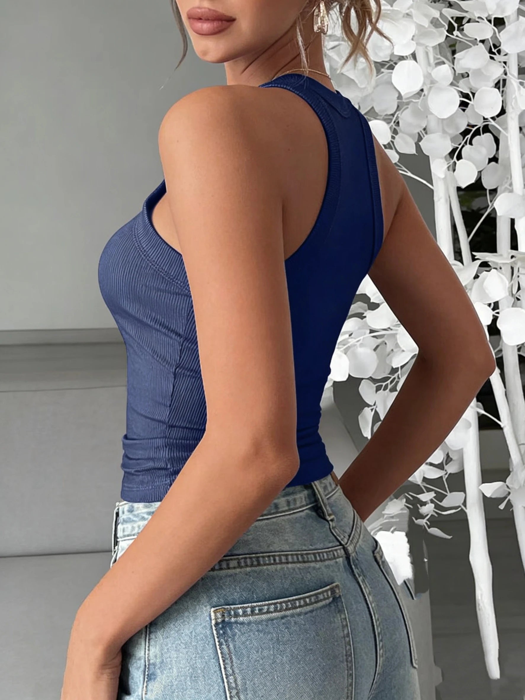 2025 New Premium Commuter Sleeveless Spice Girl Style Underwear Versatile Casual Vest Top T-Shirt Women
