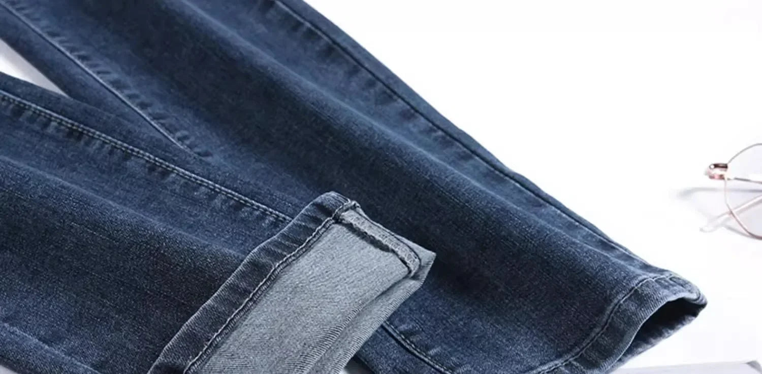 Spring Fall High Waist Straight Jeans Women New Vintage Slim Denim Pants Korean Fashion Streetwear Kot Pantolon Casual Vaqueros