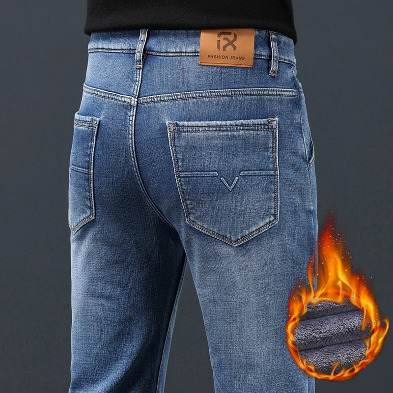 2024 Winter Warm Jeans Men&