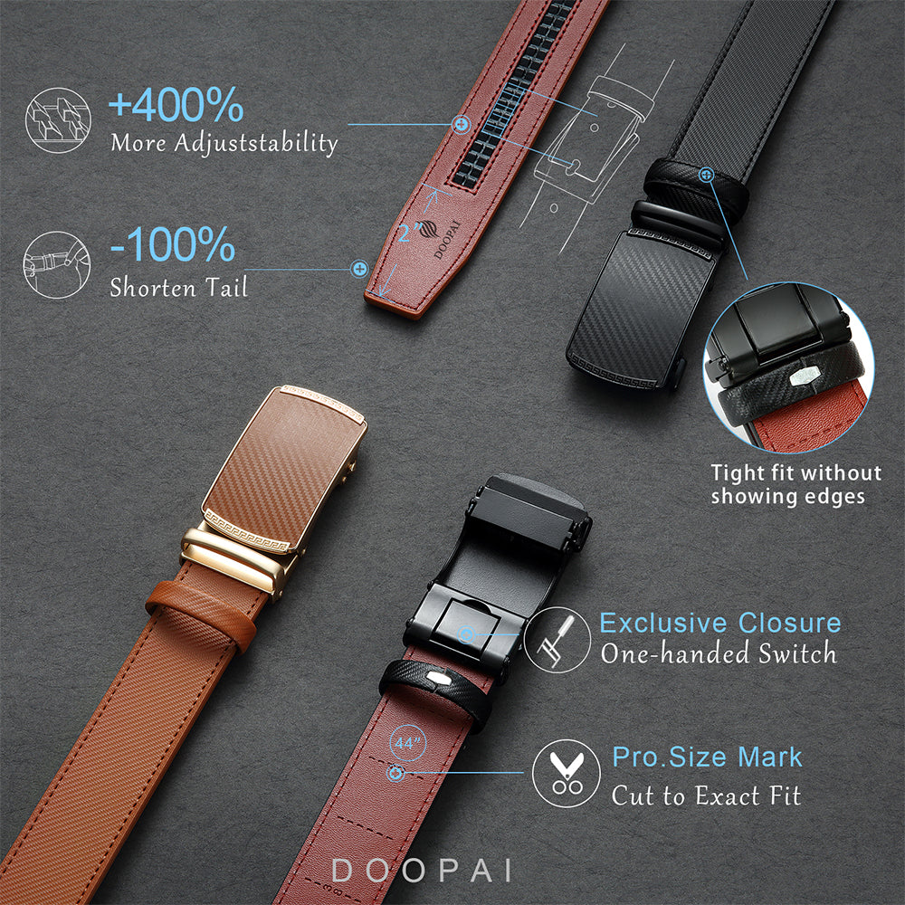 Men Belts Leather Waist Strap Male Automatic Buckle Waistband Mens High Quality Girdle Belts for Women Men Gifts 105 115 125cm