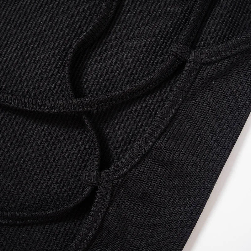 Y2K Backless Crop Top for Women Sleeveless Sexy Cute Black Vest Tank Top Summer Fashion Cropped Vest 2000s Style Female Clothing