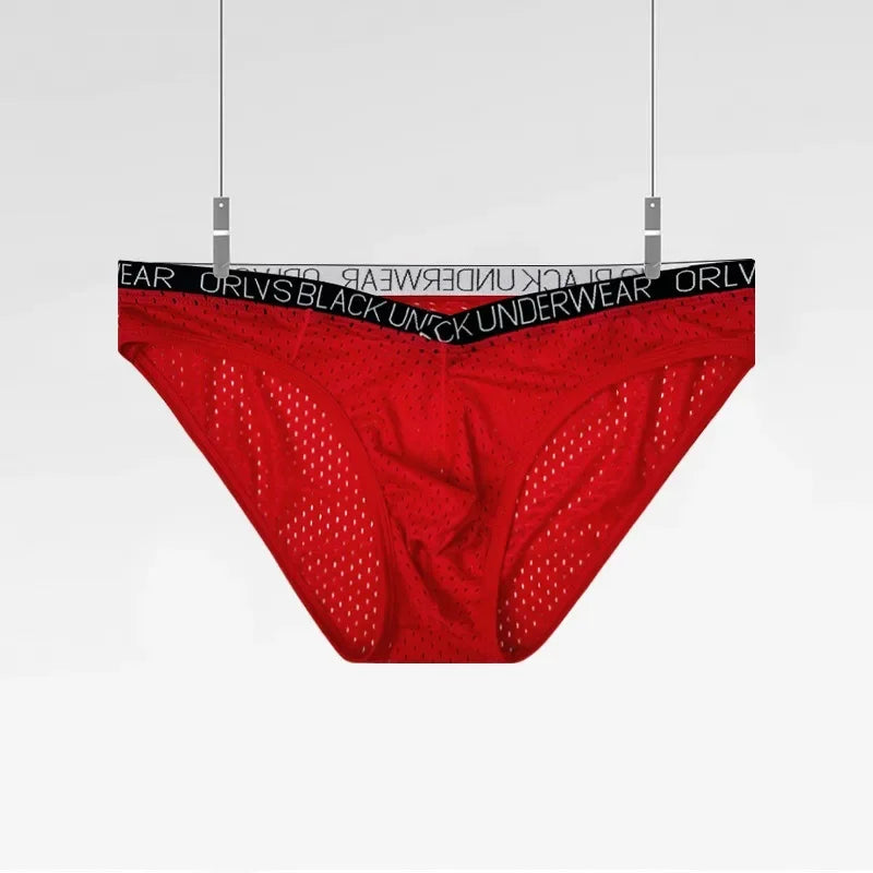 New sports fitness briefs, panties, mesh breathable triangle shorts OR6299