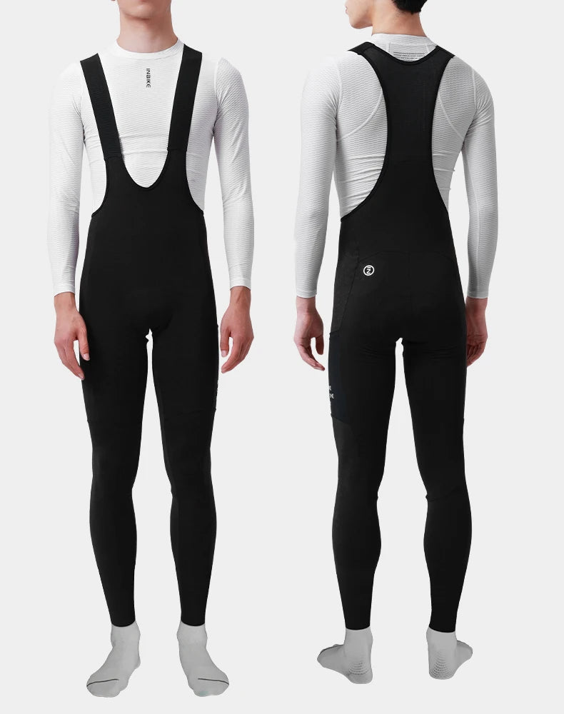 INBIKE Winter Cycling Bib Pants Thermal Fleece Men&