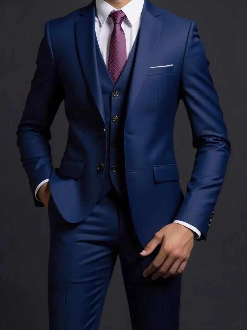 Suit (Blazer+ Vest + Trousers) Men&