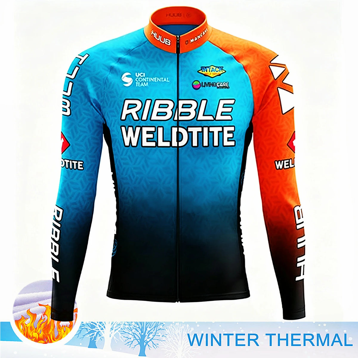 2027 Winter Thermal Fleece Cycling Clothes Long Sleeve Uniform Costume Sport Bike MTB Fleece Jersey Sports Set Bicycle Clothing
