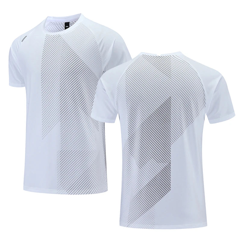 Simple Fashion Solid Color Sports T Shirts Summer Casual Breathable 3D Printed Fitness T-shirts Loose Quick Dry Men Women Tees