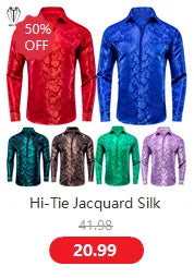 Hi-Tie Silk Mens Ascot Hanky Cufflinks Set Black Yellow White Paisley Cravat Tie Vest Dress Ascots Self Vintage Jacquard Woven