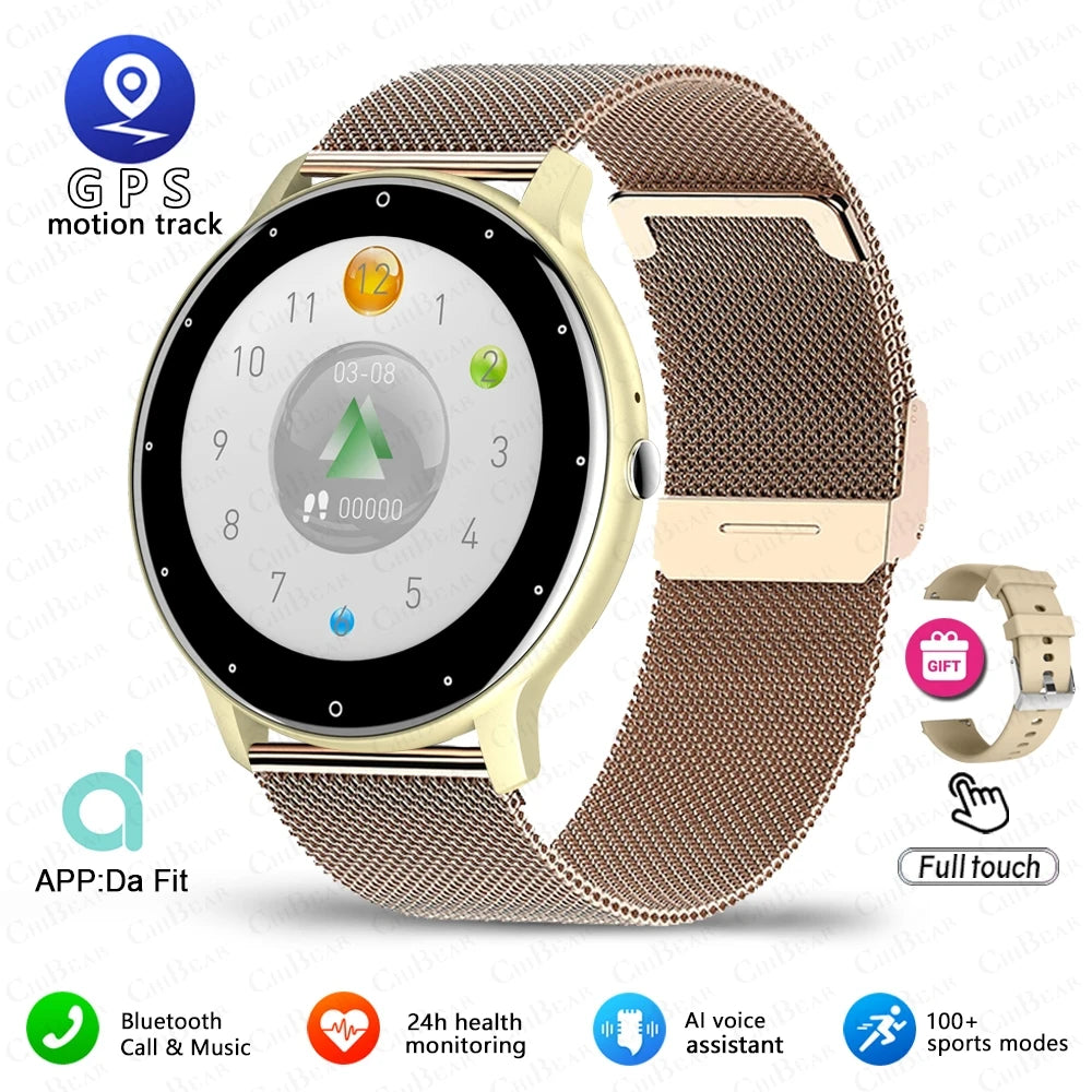 2025 New Sport Smartwatch Men Sports Fitness Wristband IP68 Waterproof Voice Assistant Bluetooth Call SmartWatch For Android IOS