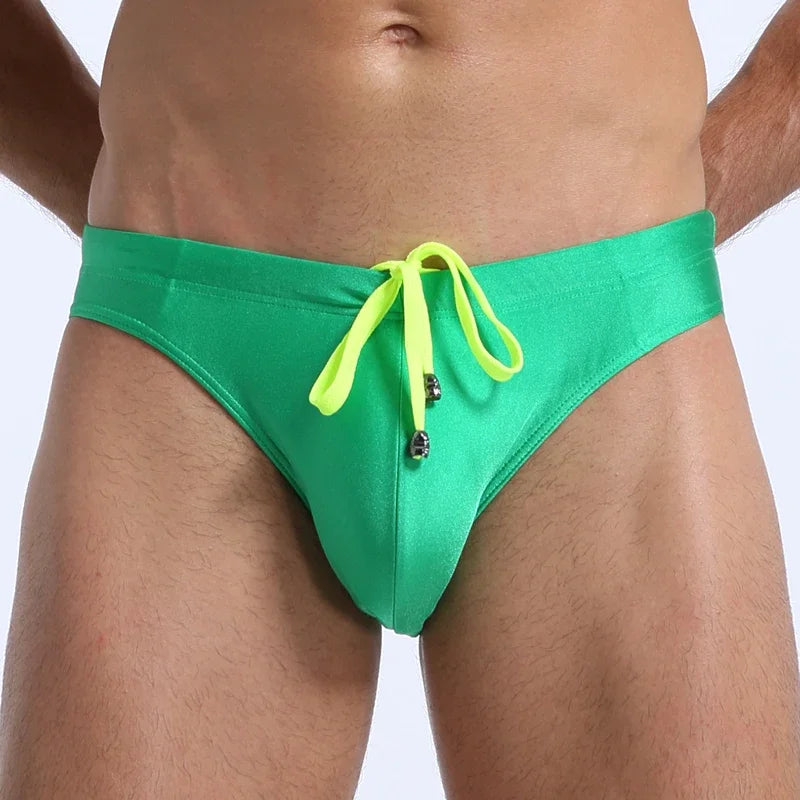 Sexy Bikini Swimwear Men Swim Briefs Swimsuit Swimming Beach Surfing Water Sport Wear Beachwear Bathing Shorts