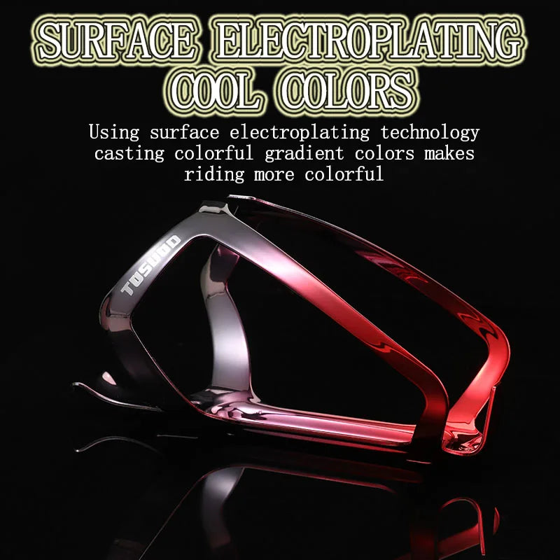 TOSUOD Bicycle bottle cage aluminum alloy cycling gradient colorful bracket cycling equipment road bike cup holder